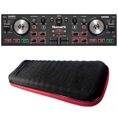  Numark DJ2GO2 Touch – Compact 2 Deck USB DJ Controller