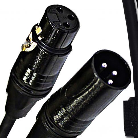 Universal 3FT 3-Pin Premium DMX Cable [DMX3P3FT] Close-up 2