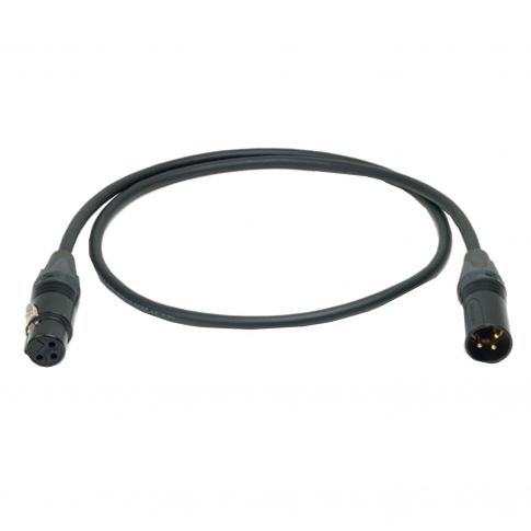 Universal 3FT 3-Pin Premium DMX Cable [DMX3P3FT] Angle View