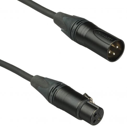 Universal 3FT 3-Pin Premium DMX Cable [DMX3P3FT] Close-up