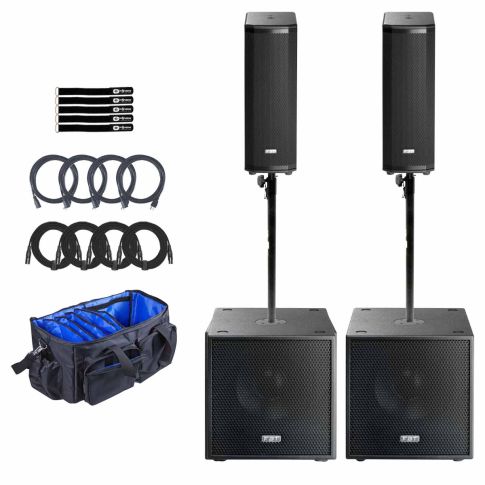 FBT VENTIS 206A 2-Way 2x 6.5" Speakers with 12" Subwoofers Duo Pack
