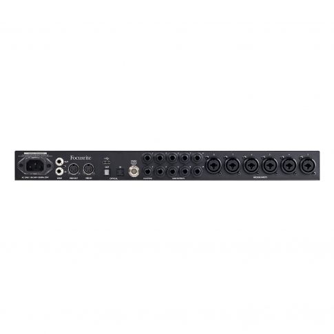 Focusrite Clarett+ 8Pre 18-In / 20-Out USB Audio Interface Rear