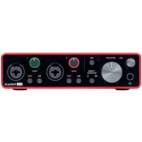 Focusrite Scarlett 2i2 3rd Generation 2-in 2-out USB Audio Interface Front