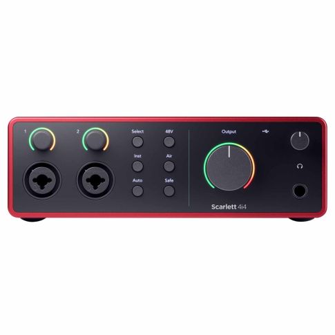 Focusrite Scarlett 4i4 4th Gen 4-in 4-out USB Audio Interface Front