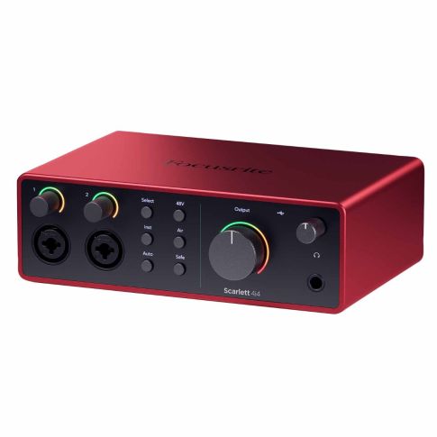 Focusrite Scarlett 4i4 4th Gen 4-in 4-out USB Audio Interface Left