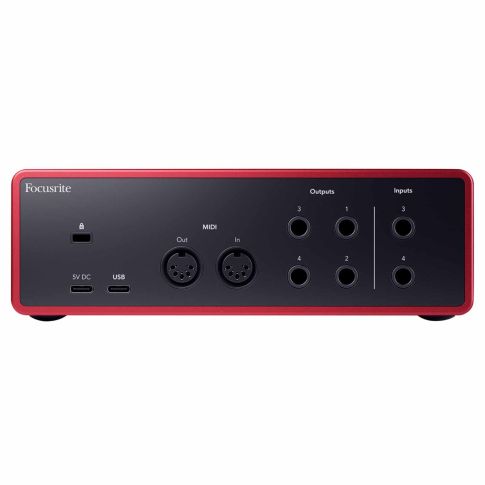 Focusrite Scarlett 4i4 4th Gen 4-in 4-out USB Audio Interface Rear