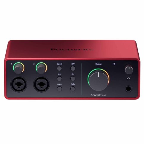 Focusrite Scarlett 4i4 4th Gen 4-in 4-out USB Audio Interface Tilt