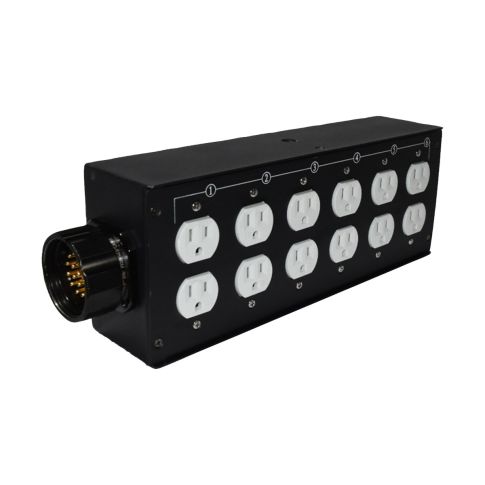 Gamma GL-POWERBRICK Socapex to Edison Breakout Box Angle