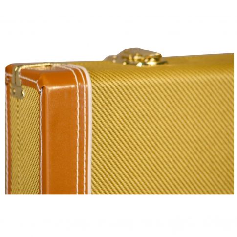 Gator Cases GW-ELECTRIC-TW Deluxe Wood Series Electric Guitar Case in Tweed Close Up
