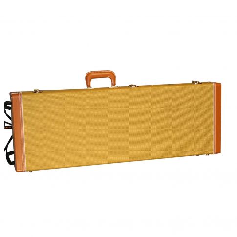Gator Cases GW-ELECTRIC-TW Deluxe Wood Series Electric Guitar Case in Tweed Upright