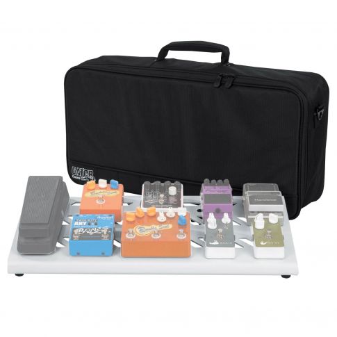 Gator Cases GPB-BAK-WH Large White Aluminum Pedal Board with Carry Bag