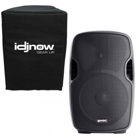 Gemini AS-1500P Active Speaker with 15" Woofer & Free IDJNow Speaker Cover