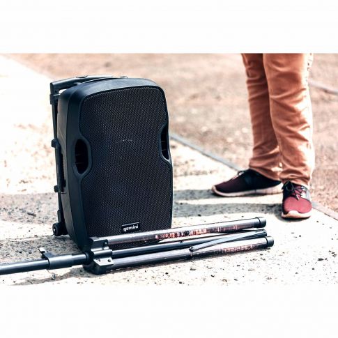 Gemini DJ AS-12TOGO 12" Active Battery Powered Loudspeaker in use Example