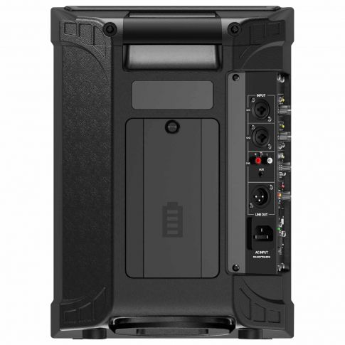 Gemini GPSS-650 6.5" High Power Active Bluetooth PA Speaker Rear