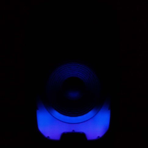 Gemini PartyBox Rave15 15" Powered Speaker with LED Action and Cover Bottom Blue