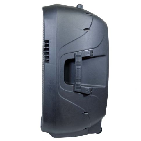 Gemini PartyBox Rave15 15" Powered Speaker with LED Action and Cover Left Side