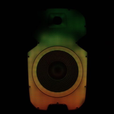 Gemini PartyBox Rave15 15" Powered Speaker with LED Action and Cover Tri Yellow Green