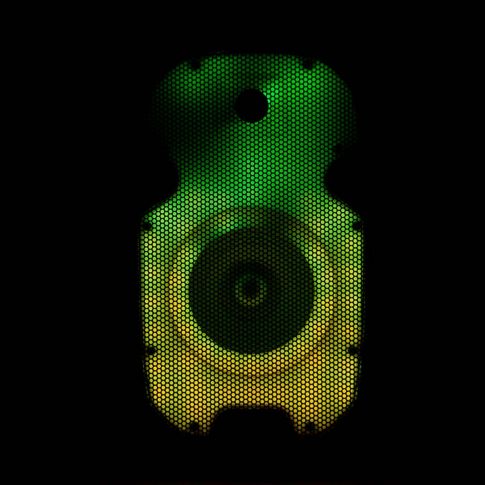 Gemini PartyBox Rave8 8" Powered Speaker with LED Action and Cover Tri Green