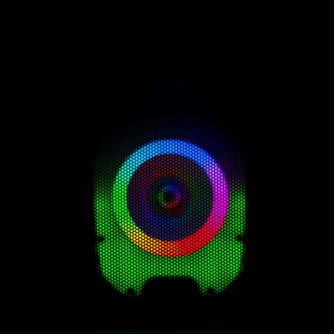 Gemini PartyBox Rave8 8" Powered Speaker with LED Action and Cover Ring Green