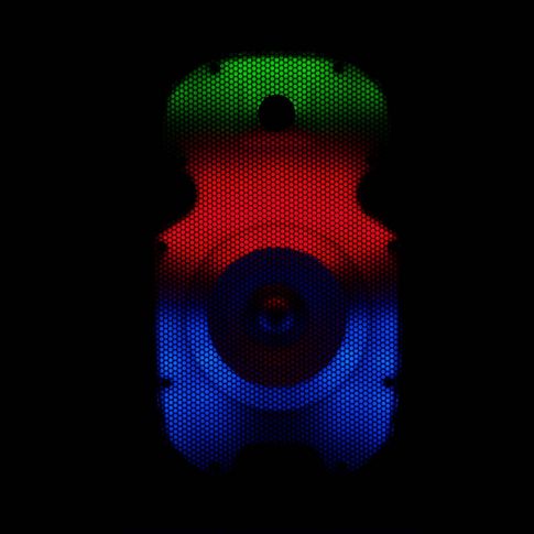 Gemini PartyBox Rave8 8" Powered Speaker with LED Action and Cover Tri Green
