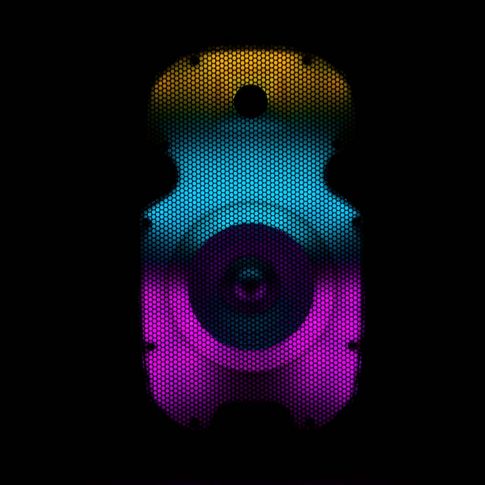 Gemini PartyBox Rave8 8" Powered Speaker with LED Action and Cover Tri Yellow