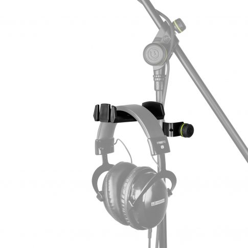 Gravity GHPHMS01B Microphone Stand Headphones-Mount