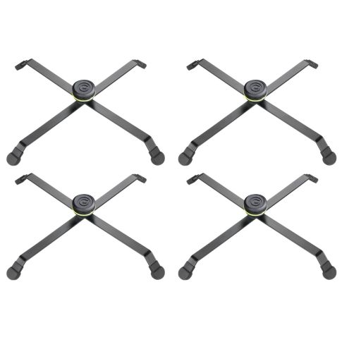 Gravity Stands LS FLOORX B Foldable Floor Stand for Spots 4-Pack