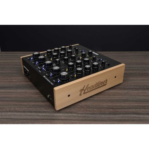 Headliner HL90120 R4 4-Channel Analog Rotary DJ Mixer Table Close