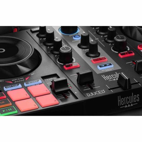 Hercules DJControl Inpulse 200 – DJ controller with USB, ideal for  beginners learning to mix - 2 tracks with 8 pads and sound card - Software  and