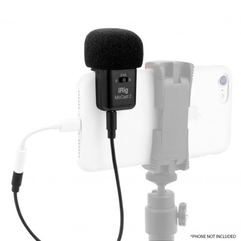 IK Multimedia iRig Mic Cast 2 Mobile Device Podcasting Microphone Phone 2