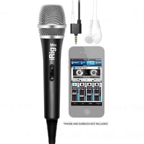 Ik Multimedia Irig Mic Handheld Condenser Microphone for iPhone, iPod  touch, iPad, and Android Devices