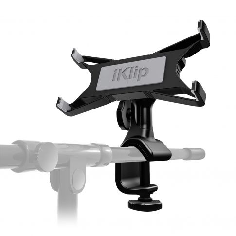 iKlip Xpand Adjustable Mic Stand Mount for 7" - 12" tablets Clamp Front