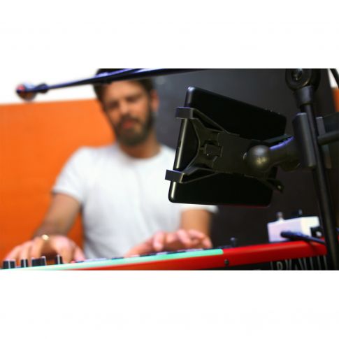 iKlip Xpand Adjustable Mic Stand Mount for 7" - 12" tablets DJ 2