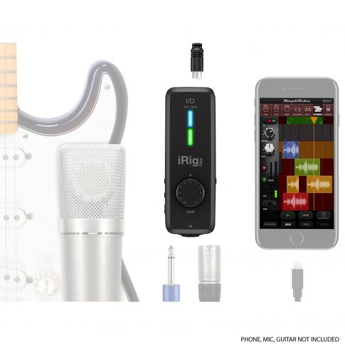 iRig Pro I/O Connectivity Example with iPhone
