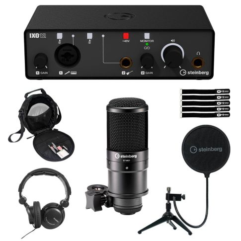 Steinberg IXO12 B PS Pack Interface Podcast Pack with Headphones