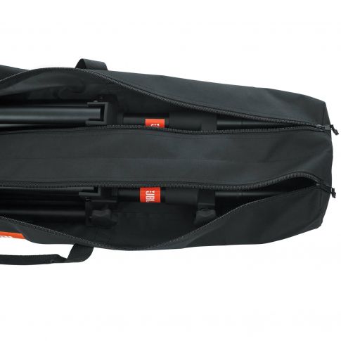 JBL Bags JBLSPKSTMASET Standard Aluminum Speaker Stands (Pair) with Carry Bag Open
