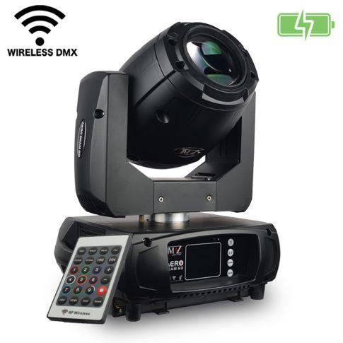 JMAZ Lighting JZ3004 AERO BEAM 60 Battery Powered 60W LED Moving Head Light Main