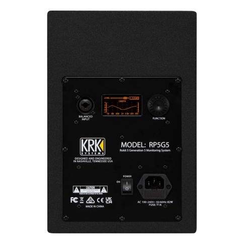 KRK Generation 5 Rokit RP5 G5 5" Powered Studio Monitor Rear