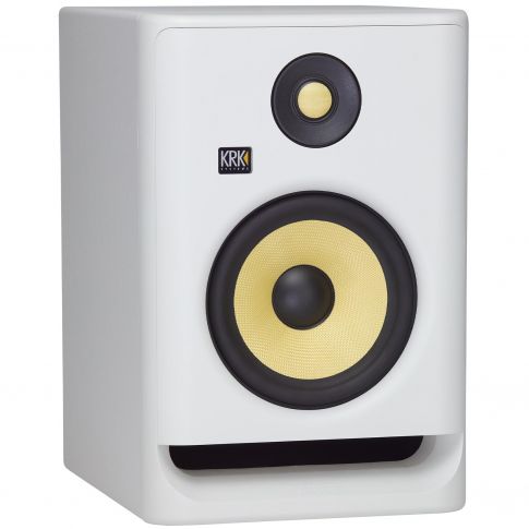 KRK RP7 ROKIT G4 Bi-amp Studio Monitor - Limited White Noise Edition Right Angle
