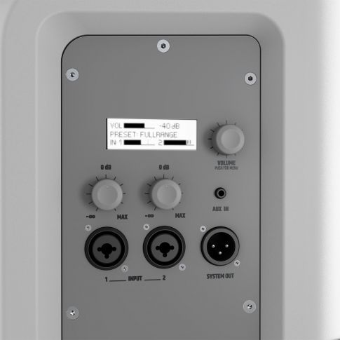 LD Systems ICOA 12 A W 12" Powered Coaxial PA Loudspeaker in White Panel