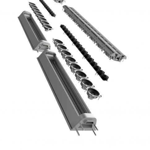 LD Systems MAUI P900 B Powered Column PA System in Graphite Black Exploded 2