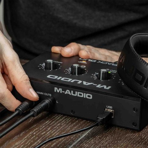 M-Audio M-TRACK DUO Interface with Headphones | IDJNOW