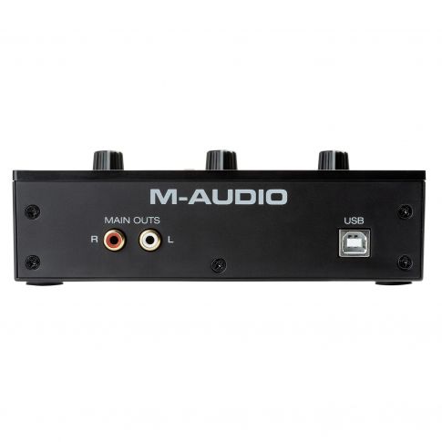 M-Audio M-TRACK SOLO 2-channel USB Audio Interface with Crystal Preamp Rear