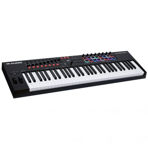 M-Audio Oxygen Pro 61 61-Key USB MIDI Performance Keyboard Controller Angle