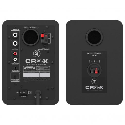 Mackie CR3-X 3" Creative Reference Multimedia Monitors (Pair) Rear