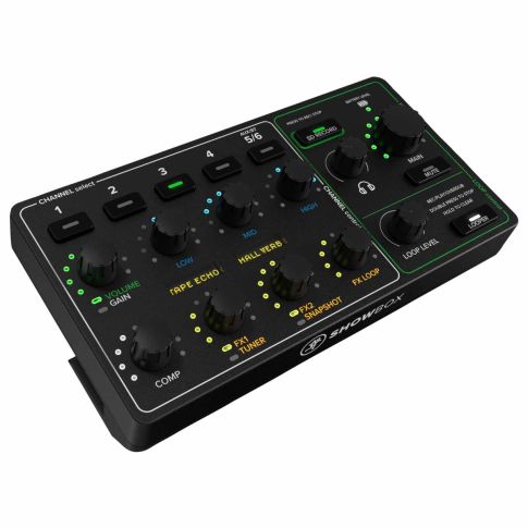 Mackie ShowBox Battery Powered All-In-One Performance Rig Panel Angle