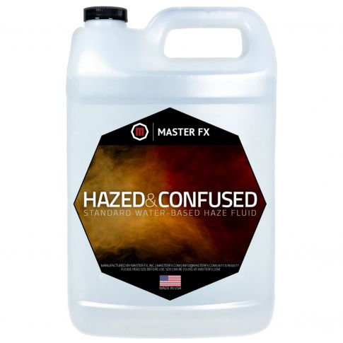 Master FX Hazed and Confused Professional Water-Based Haze Juice Fluid - 1 Gallon