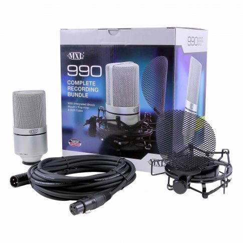 MXL 990 Complete Vocal Condenser Microphone Bundle Package