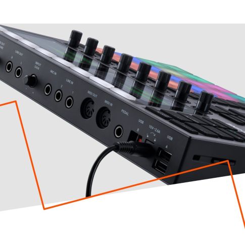 Native Instruments MASCHINE PLUS Standalone Performance Instrument Rear 1