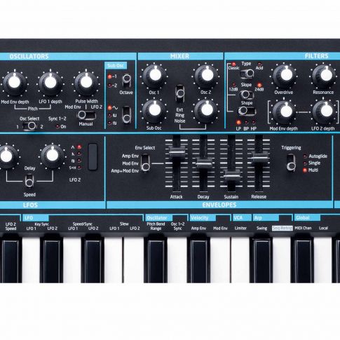 Novation Bass Station II Analogue Monosynth Synthesizer Closeup